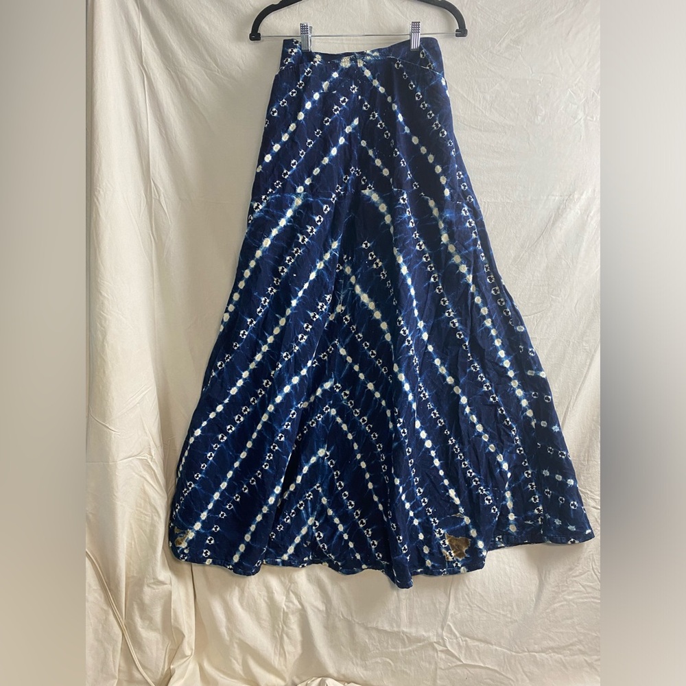 Cutest ever vintage 60s handmade indigo shirt skirt set